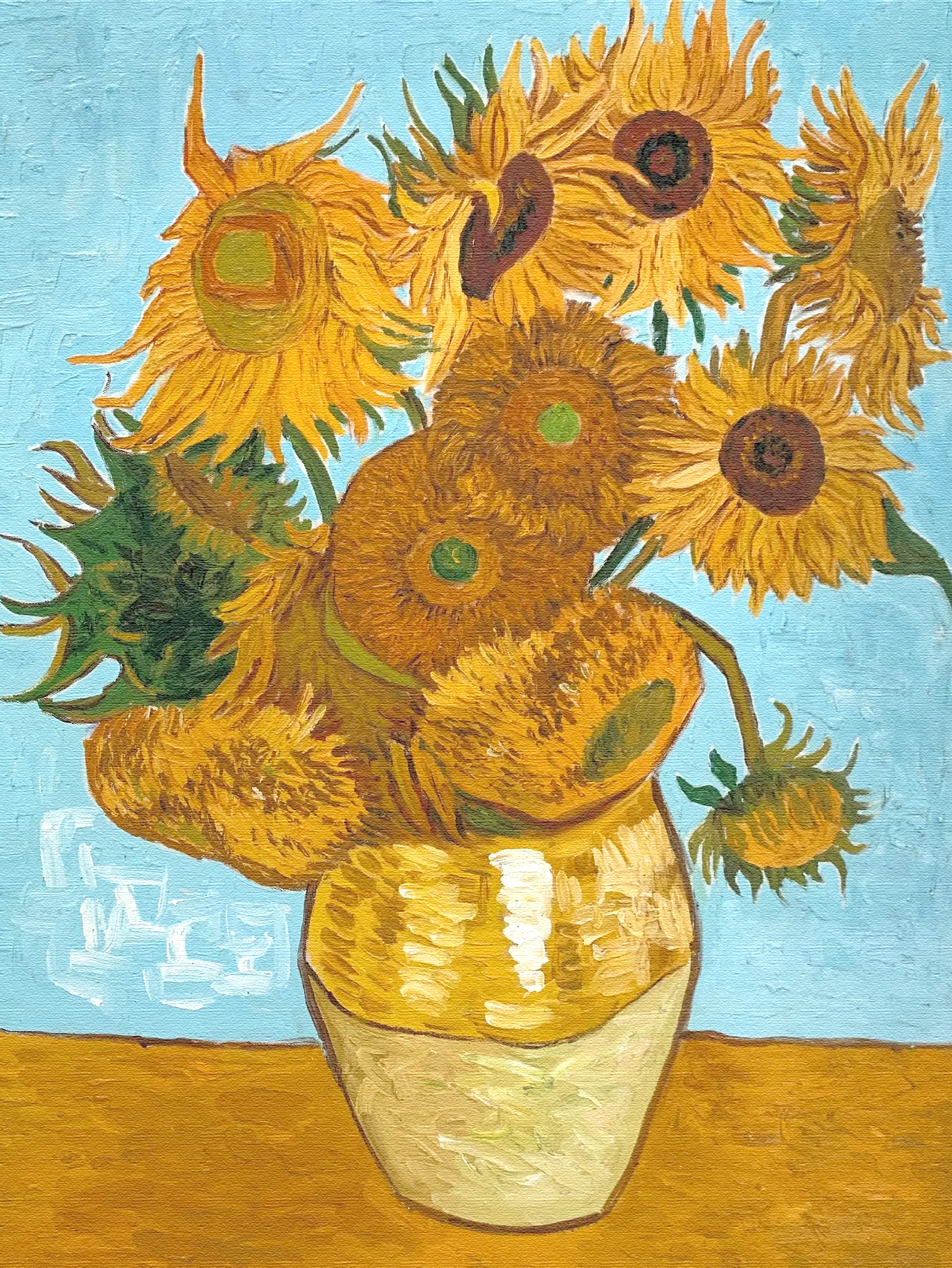 sunflowers-vincent-van-gogh-classical-art-lessons-with-Mrs-Ferguson-Legacy-Art-Academy Vincent Van Gogh Sunflowers with Mrs Ferguson and Legacy Art Academy classical art lessons